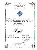 Nghiên cứu việc áp dụng phương pháp gqvđ kết hợp xây dựng đồng thời một số kiến thức vật lý nhằm bồi dưỡng học sinh năng lực sáng tạo.