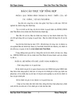 Báo cáo thực tập tổng hợp hoạt động của Sở tài chính Vật giá Thái Bình