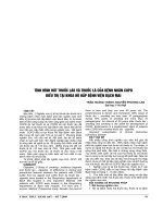 Tình hình hút thuốc lào và thuốc lá của bệnh nhân COPD điều trị tại khoa hô hấp bệnh viện bạch mai