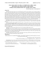 ứng dụng bộ câu hỏi cat ở bệnh nhân bệnh phổi tắc nghẽn mãn tính