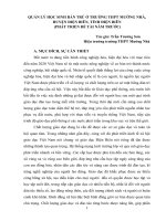 Quản lý học sinh bán trú ở trường THPT mường nhà huyện điện biên, tỉnh điện biên 