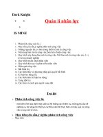 Câu hỏi về quản lý nhân lực