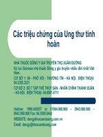 Các triệu chứng của ung thư tinh hoàn