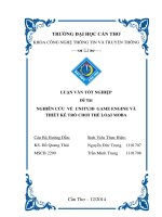 nghiên cứu về unity3d game engine và thiết kế trõ chơi thể loại moba