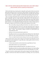 Tìn dụng ngân hàng  VIỆC cấp GIẤY CHỨNG NHẬN QUYỀN sử DỤNG đất, GIẤY CHỨNG NHẬN QUYỀN sở hữu NHÀ ở và QUYỀN sử DỤNG đất ở 