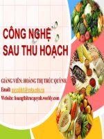 Công nghệ sau thu hoạch rau quả