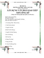 Văn hóa giao tiếp trong công sở