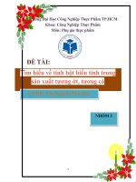 Tìm hiểu về tinh bột biến tính trong sản xuất tương ớt, tương cà