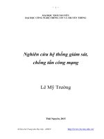 Nghiên cứu hệ thống giám sát, chống tấn công mạng