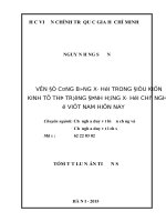 Vấn đề công bằng xã hội trong điều kiện kinh tế thị trường định hướng xã hội chủ nghĩa ở việt nam hiện nay (TT)