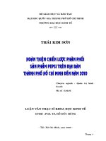 hoàn thiện chiến lược phân phối sản phẩm pepsi trên địa bàn thành phố hồ chí minh đến năm 2010