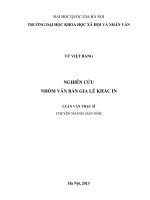 Nghiên cứu nhóm văn bản gia lễ khắc in