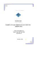 Nghiên cứu qui trình sản xuất mứt ổi không hạt 