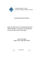 Khảo sát một số yếu tố ảnh hưởng đến quá trình chế biến và bảo quản sản phẩm mắm cá sặc lên men chua xương mềm 