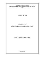 Nghiên cứu hán văn đông kinh nghĩa thục