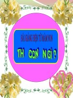 Bài giảng điện tử đề tài Thỏ con ăn gì?