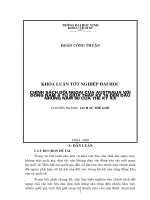 Chính sách đối ngoại của australia với đông nam á từ giữa thập kỷ 70 đến đầu những năm 90 của thế kỷ 20