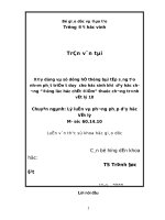 Xây dựng và sử dụng hệ thống bài tập sáng tạo nhằm phát triển tư duy cho học sinh khi dạy học chương  động lực học chất