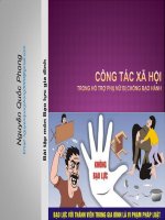 Công tác xã hội trong hỗ trợ phụ nữ bị chồng bạo hành 