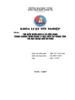 Tìm hiểu ngôn ngữ c và ứng dụng trong chương trình quản lí học viên tại trung tâm tin học ngoại ngữ đh vinh