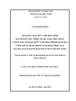 Giáo dục đạo đức cho học sinh người dân tộc thiểu số qua dạy học phần  công dân với đạo đức  chương trình giáo dục công