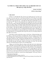 Vai trò của nhân viên công tác xã hội đối với vấn đề bạo lực học đường