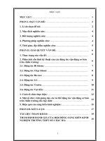 SKKN  một số biện pháp nhằm nâng cao chất lượng giảng dạy nội dung các tư thế tác động cơ bản vận động trên chiến trường cho học sinh khối 12 trường THPT số 1 bắc hà 