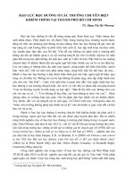 Bạo lực học đường ở các trường chuyên biệt khiếm thính tại TP hồ chí minh (TS  đặng thị mỹ phương)