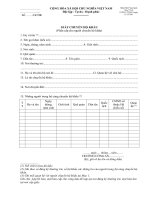 Giấy chuyển hộ khẩu