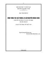 Hình tượng tác giả trong di cảo nguyễn minh châu  luận văn thạc sỹ ngữ văn