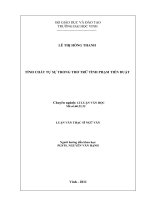 Tình chất tự sự trong thơ trữ tình phạm tiến duật  luận văn thạc sỹ ngữ văn