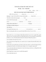 Mẫu đơn xin giảm nhẹ trách nhiệm hình sự