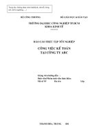 HƯỚNG dẫn làm báo cáo THỰC tập NHÓM CHUYÊN NGÀNH kế TOÁN TRƯỜNG đại học CÔNG NGHIỆP THÀNH PHỐ hồ CHÍ MINH 