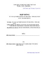 mẫu hợp đồng tư vấn thiết kế bản vẽ thi công