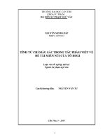 Tính từ chỉ màu sắc trong tác phẩm viết về đề tài miền núi của tô hoài