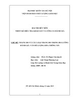 thang đo và các loại thang đo trong đo lường  đánh giá. vấn đề lượng hóa thông tin