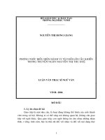 Phương thức biểu hiện hành vi từ chối lời thỉnh cầu khiến trong truyện ngắn nguyễn thị thu huệ