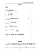 ỨNG DỤNG CỦA VI SINH VẬT TRONG XỬ LÍ Ô NHIỄM