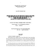 Đổi mới phương pháp dạy học môn kinh tế chínhtrị theo hướng phát huy tính tích cực ,sáng tạo của người học ở các trường,