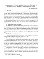 Bạo lực học đường ở trường THPTNguyên nhân và giải pháp thay đổi nhận thức cho học sinh ths nguyễn thị phú