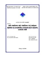Mô phỏng hệ thống tự động định vị camere giám sát bằng logic mờ