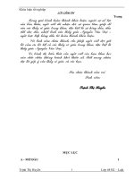 Học thuyết  tam quyền phân lập  và sự vận dụng vào tổ chức hoạt động của bộ máy nhà nước việt nam hiện nay  luận văn tốt nghiệp đại học