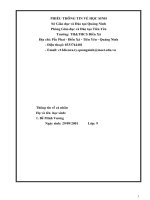 Bài dự thi vận dụng kiến thức liên môn để giải quyết các tình huống thực tiễn: Môn Sinh học 9