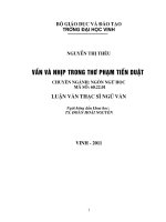 Vần và nhịp trong thơ phạm tiến duật  luận văn thạc sỹ ngữ văn