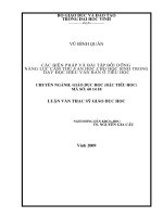 Các biện pháp và bài tập bồi dưỡng năng lực cảm thụ văn học cho học sinh trong dạy đọc hiểu văn bản ở tiểu học