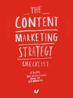 Marketing content marketing strategy checklist velocity partners