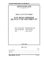 Xây dựng website quản lí thư viện điện tử