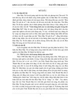 Cảm hứng tình yêu và cảm hứng tôn giáo trong thơ hàn mặc tử