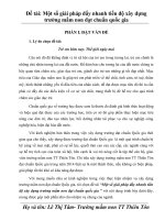 skkn một số giải pháp đẩy nhanh tiến độ xây dựng trường mầm non đạt chuẩn quốc gia 