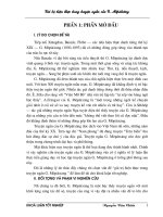 Giá trị hiện thực trong truyện ngắn g  môpátxăng